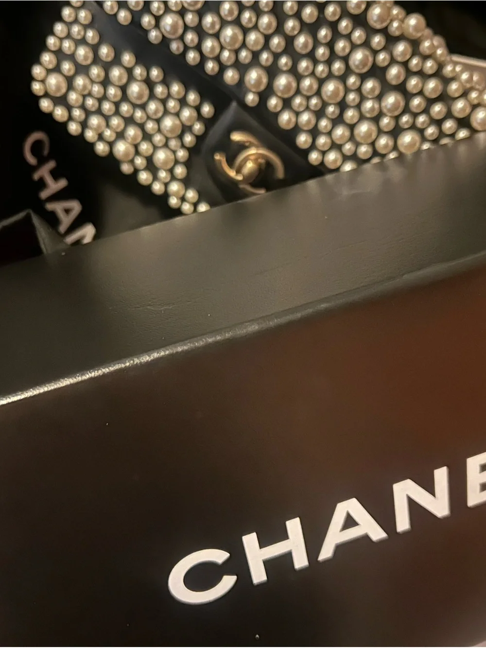 CHANEL Pearl Mini Flap Bag